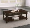 Modern Traditional Style Cocktail Table Lift Top Storage Shelf Espresso Finish Living Room Furniture 1pc