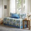 6 Piece Reversible Daybed Cover Set Blue Daybed