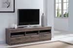 Alvin Rustic Oak Finish TV Stand