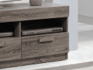 Alvin Rustic Oak Finish TV Stand