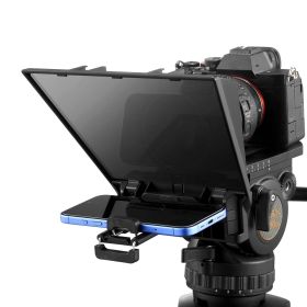 8'' Portable Teleprompter Remote for Webcam Smartphone Live Streaming