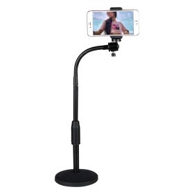 5 Core Gooseneck Phone Holder Stand for Desk Table Flexible Arm with Anti-Skid Round Base