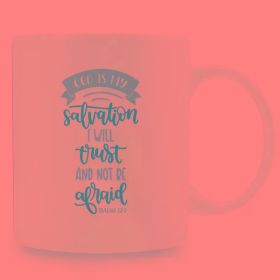 Office Supplies, Birthday Gifts, Room Decor, Home Decor, Party Gifts. Funny Coffee Cup, God Is My Salvation, I Will
