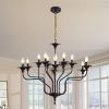 Black Modern LED Pendant Light Filament Ceiling Hanging Lamp for Kitchen Island Living Room Restaurant