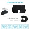 1PCS  Memory Foam Chair Seat Cushion Car Seat Pad Comfort Cushion Non-slip Breathable Seat Cushion Support for Office Chair for Tailbone & Sciatica Pa