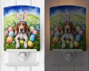 NEW American English Coonhound Easter Egg Hunt Ceramic Night Light Compact, UL-Certified, Ideal for Bedroom, Bathroom, Nursery, Hallway, Kitchen