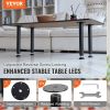 VEVOR 16 Inch Adjustable Desk Legs, Reinforced Steel Office Table Furniture legs Set of 4 for DIY, 1200 lbs Load Capacity Heavy Duty Desk Legs