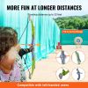 VEVOR Bow and Arrow Set for Kids, 2 Pack LED Light Up Archery Set with 20 Suction Cup Arrows, Standing Target, 2 Quivers, 3 Target Cans