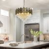 Stainless steel color Modern LED Pendant Light Filament Ceiling Hanging Lamp for Kitchen Island Living Room Restaurant