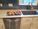 Colorful Pears Dish Drying Mat Absorbent Dish Drying Mat Pad for Kitchen Counter Dish Drainer Mat for Countertop, 14 x 21", Multicolor