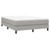 Box Spring Bed with Mattress Light Gray 59.8"x79.9" Queen Fabric