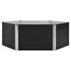 Raised Garden Bed Anthracite 50.8"x50.8"x17.7" Galvanized Steel