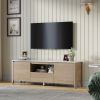 58 Inches Modern TV stand with LED Lights Entertainment Center TV cabinet with Storage for Up to 80 inch for Gaming Living Room Bedroom