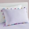 Tassel Comforter Set with Heart Shaped Throw Pillow Full/Queen