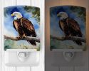 NEW Eagle Ceramic Night Light Compact, UL-Certified, Ideal for Bedroom, Bathroom, Nursery, Hallway, Kitchen, 6x4x3, Multicolor