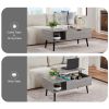 39" Wood Lift Top Coffee Table with Hidden Compartment and Storage Shelf for Living Room, Reception Room, Grey
