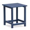 Folding Outdoor Adirondack Chair for Relaxing, HDPE All-weather Fire Pit Chair, Patio Lawn Chair for Outside Deck Garden Backyardf Balcony, Navy Blue