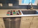 Lots of Black Standard Poodle Dish Drying Mat Absorbent Dish Drying Mat Pad for Kitchen Counter Dish Drainer Mat for Countertop, 14 x 21", Multicolor