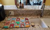 Lots of Sable Pembroke Corgi Dish Drying Mat Absorbent Dish Drying Mat Pad for Kitchen Counter Dish Drainer Mat for Countertop, 14 x 21", Multicolor
