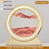 3D Hourglass LED Lamp 360° Moving Sand Art Table Lamp Sandscapes Quicksand Night Light Living Room Accessories Home Decor Gifts
