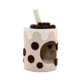 New Cute Cat Tree Tower with Scratching Post (type: Pet entertainment, Color: Coffee)