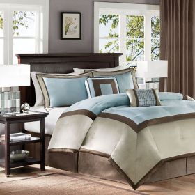 7 Piece Comforter Set (Color: as pic)
