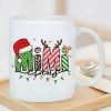 MIMI Christmas Ceramic Coffee Mug - Insulated, Suitable for Men And Women, White, Coffee Bar Accessories