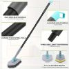 3 in 1 Shower Cleaning Brush - 180° Rotatable Bathroom Cleaning Brush with 50 inch Long Handle
